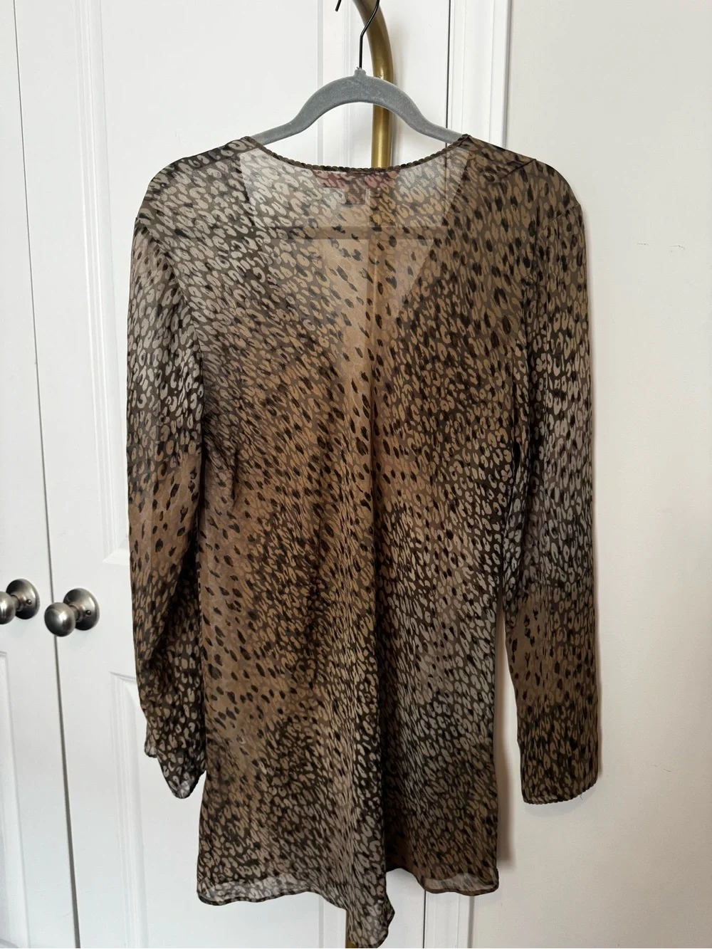 Victoria's Secret Leopard Print Sheer Swim Cover-Up - Picture 5 of 5